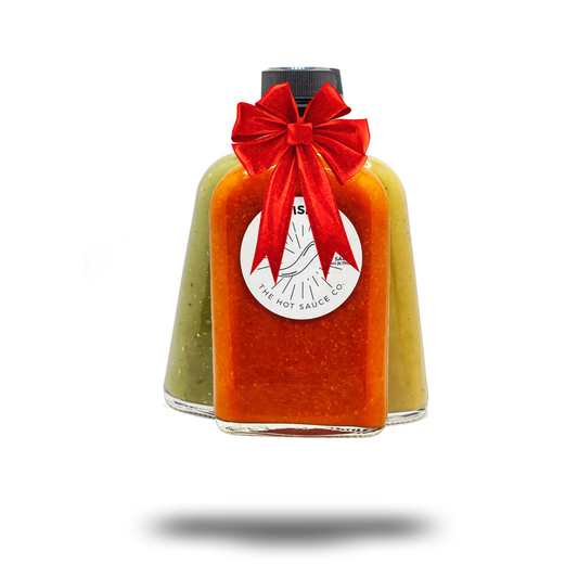 Premium Hot Sauce Trio Gift Set in Elegant Bow | Gourmet Condiments for Every Palate